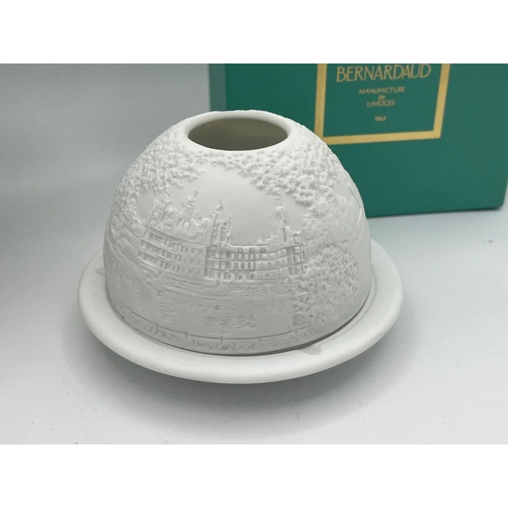 Bernardaud‎ Lithophane Votive bisque porcelain Chateaux of the Loire France
